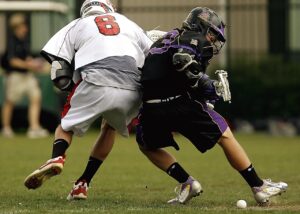 lacrosse, competition, collision, grass, field, lacrosse game, high school lacrosse, helmet, aggression, male, nature, youth, teenager, sport